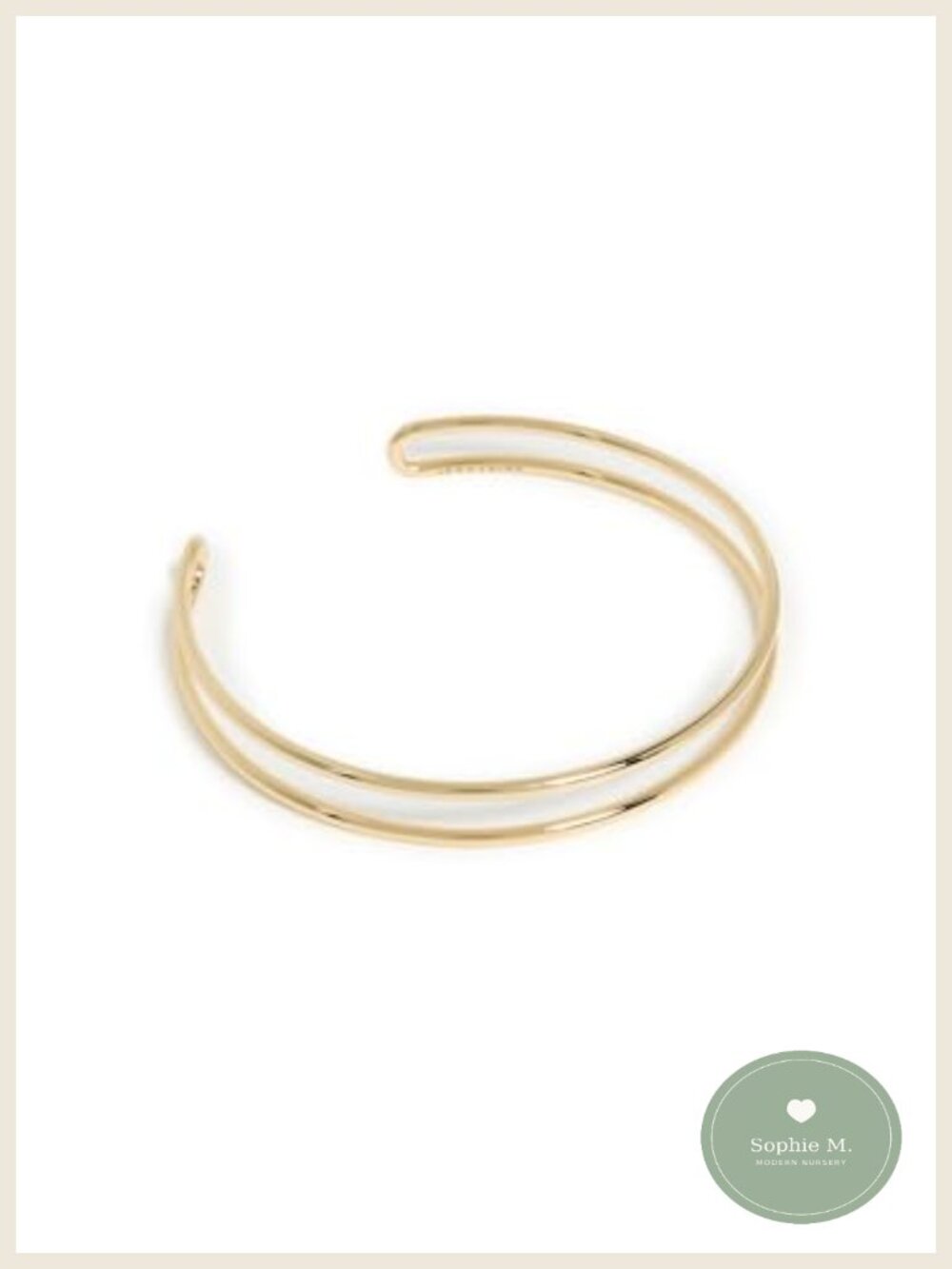 Double-Band Arm Cuff Malleable Open-End Bracelet Statement Jewelry